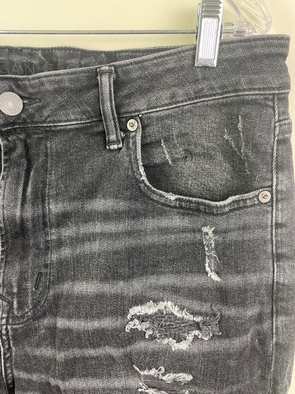 American Eagle NE(X)T LEVEL AIRFLEX 
Jean Shorts Black - Picture 4 of 8